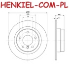 Tarcza hamulcowa pełna MIKODA 4408 - BMW 1 (F20) 1 (F21) 2 Coupe (F22, F87) 2 Kabriolet (F23) - OŚ TYLNA