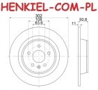 Tarcza hamulcowa pełna z powłoką antykorozyjną QUARO QD3736 - FORD GALAXY KUGA MONDEO IV S-MAX - OŚ TYLNA