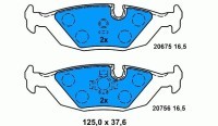 KLOCKI ATE 13.0460-7036.2 - TYŁ - BMW E30 E28 E24 E23