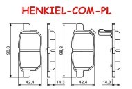 KLOCKI HAMULCOWE FERODO FDB4042 - SUBARU TREZIA TOYOTA AURIS COROLLA IQ URBAN CRUISER VERSO S YARIS - OŚ TYLNA