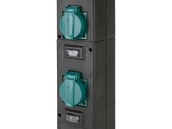 GNIAZDO OGRODOWE HERMETYCZNE SŁUPEK STAL IP44 4X230V YATO YT-81275