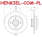 Tarcza hamulcowa pełna z łożyskiem i pierścieniem ABS MIKODA 0592L - CITROËN  DS3 C3 AIRCROSS II C3 III (SX) C3 ORIGIN III (SX) C4 CACTUS DS DS 3 OPEL CROSSLAND X PEUGEOT 2008 208 - OŚ TYLNA