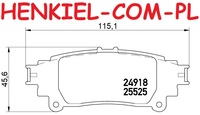 Tarcze hamulcowe pełne MIKODA 2281 GT malowane, nacinane, wiercone, kolor: czarny + KLOCKI MIKODA 72281 - LEXUS RX (_L1_) RX (_L2_) TOYOTA HIGHLANDER / KLUGER (_U5_) SIENNA (_L3_) SIENNA Mini Cargo Van (_L3_) - OŚ TYLNA