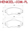 Klocki hamulcowe BREMBO P61105  - CITROËN C4 II (B7) DS4 (NX_) - OŚ PRZEDNIA