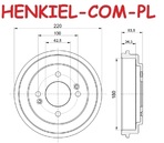 Bęben hamulcowy MIKODA 9438 - KIA PICANTO (TA) - OŚ TYLNA