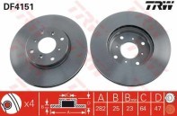 Tarcza hamulcowa wentylowana brembo 09.7928.10 HONDA ACCORD VII -- PRZÓD