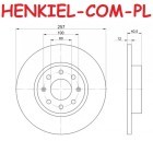 Tarcza hamulcowa pełna 0356 + KLOCKI MIKODA 70354 - OPEL CORSA D (S07) - OŚ PRZEDNIA