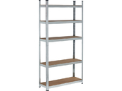 REGAŁ MAGAZYNOWY METALOWY 5 PÓŁEK OCYNK HDF 500kg 180X90X30cm VOREL 78483