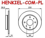 Tarcze hamulcowe pełne MIKODA 0928 + KLOCKI MIKODA 72418 - MITSUBISHI COLT VI CZC kabriolet SMART FORFOUR (454) - OŚ TYLNA