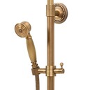 KOLUMNA PRYSZNICOWA DESZCZOWNICA Z BATERIĄ RETRO BRONZE 2 MOSIĄDZ FALA 75838