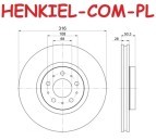 Tarcze hamulcowe wentylowane MIKODA 2434 + KLOCKI MIKODA 72434 - VOLVO XC90 I (275) - OŚ PRZEDNIA