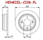 Tarcze hamulcowe pełne MIKODA 1107 + KLOCKI QAURO QP6986C ceramiczne - HYUNDAI i30 (FD) i30 Kombi (FD) ix35 (LM, EL, ELH) KIA CEE'D Hatchback (ED) CEE'D SW (ED) PRO CEE'D (ED) SPORTAGE (SL) - OŚ TYLNA