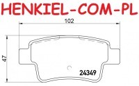 Tarcze hamulcowe pełne MIKODA 1654 + KLOCKI MIKODA 71654 - OPEL CORSA D - OŚ TYLNA