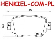 Klocki hamulcowe BOSCH 0986494797 - AUDI A1 (8X1, 8XK) A1 Sportback (8XA, 8XF) Q3 (8UB, 8UG) SEAT ALHAMBRA (710, 711) LEON (5F1) LEON SC ST SKODA OCTAVIA III VW CADDY IV SHARAN (7N1, 7N2) - OŚ TYLNA