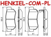 Tarcze hamulcowe pełne MIKODA 1131 GT malowane, nacinane, wiercone, kolor: czarny + KLOCKI SAMKO 5SP848 - HYUNDAI GETZ (TB) - OŚ TYLNA