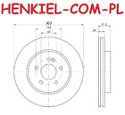 Tarcza hamulcowa wentylowana MIKODA 1457 - MERCEDES KLASA M (W163) - OŚ PRZEDNIA