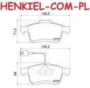 Klocki hamulcowe QUARO QP5196 - FIAT DOBLO (263_) OPEL COMBO (X12) LANCIA DELTA III (844_) - OŚ PRZEDNIA