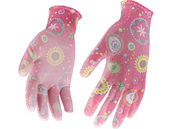 RĘKAWICE OGRODOWE KWIATY - CIEMNY RÓŻ ROZMIAR 8(M) KOLOROWE FLO 74126