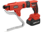 WKRĘTARKA TAŚMOWA DO REGIPSÓW  PŁYT GK OSB Z PODAJNIKIEM 4Ah + ŁADOWARKA YATO YT-82075