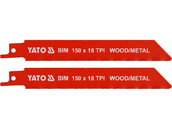 BRZESZCZOTY DO METALU I DREWNA BIM 150 MM 18TPI / 2 SZT. YATO YT-33931