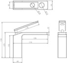 BATERIA UMYWALKOWA STOJĄCA NOIR 1 FALA 75880