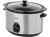 WOLNOWAR GARNEK CERAMICZNY SLOW COOKER 3 TRYBY 5,6L 320W INOX LUND 67661
