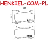Klocki hamulcowe QUARO QP3634C CERAMICZNE  - INFINITI FX G Coupe G Kabriolet G Sedan M37 Q60 Coupe Q70 (Y51) QX50 I QX70 NISSAN 370Z Roadster (Z34) 370Z Coupe (Z34)  - OŚ PRZEDNIA