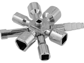 KLUCZ DO SZAFEK SKRZYNEK SERWISOWYCH TECHNICZNYCH  Z LICZNIKAMI WODY GAZU PRĄDU 10w1 VOREL 78478