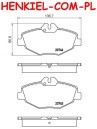 Klocki  hamulcowe TRW GDB1542 - MERCEDES KLASA E (W211) KLASA E T-Model (S211) - OŚ PRZEDNIA