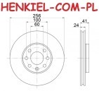 Tarcza hamulcowa wentylowana MIKODA 1617 - OPEL ASTRA G II - OŚ PRZEDNIA