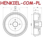 Bęben hamulcowy z łożyskiem i pierścieniem ABS MIKODA 9417L - DACIA DOKKER LODGY LOGAN LOGAN II SANDERO II MERCEDES CITAN RENAULT CAPTUR CLIO IV KANGOO LOGAN ZOE - OŚ TYLNA