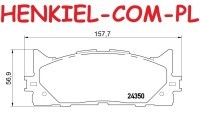 Klocki hamulcowe SAMKO 5SP1593 - LEXUS ES (_V4_) ES (_V6_) TOYOTA CAMRY Sedan (_V4_) - OŚ PRZEDNIA