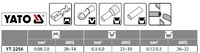 SZCZYPCE 2 - FUNKCJE DO ZACISKANIA KONEKTORÓW 0.08-6mm2 180mm YATO YT-2256