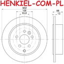 Tarcza hamulcowa pełna MIKODA 2618 - LAND ROVER FREELANDER 2 (L359) - OŚ TYLNA