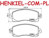 Klocki hamulcowe MIKODA 72141 - SUBARU FORESTER (SK_) IMPREZA Hatchback (GT_) OUTBACK (BT) XV (GT) - OŚ PRZEDNIA