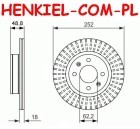 Tarcza hamulcowa wentylowana MIKODA 1141 - HYUNDAI i10 KIA PICANTO (BA) - OŚ PRZEDNIA