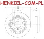 Tarcze hamulcowe pełne MIKODA 0427 + KLOCKI MIKODA 70430 - BMW 5 (E39) - OŚ TYLNA