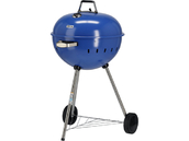 GRILL WĘGLOWY OKRĄGŁY 54CM NIEBIESKI CHROMOWANY RUSZT ROŻEN YATO YG-20302 