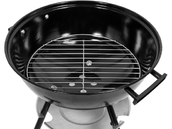 GRILL WĘGLOWY OKRĄGŁY Z POKRYWĄ CHROMOWANY RUSZT ROŻEN 41CM LUND 99918 