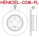 Tarcze hamulcowe wentylowane MIKODA 0469 + KLOCKI QUARO QP6562C ceramiczne - BMW 5 (E60) 5 Touring (E61) - OŚ TYLNA 