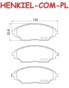 Tarcze hamulcowe wentylowane MIKODA 1658 + KLOCKI QUARO QP1242 - CHEVROLET AVEO Hatchback (T300) AVEO Sedan (T300) - OŚ PRZEDNIA