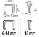 ZSZYWACZ TAKER TAPICERSKI 2-FUNKCYJNY 6-14MM METALOWY YATO YT-70021