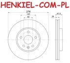 Tarcze hamulcowe wentylowane MIKODA 1645 + KLOCKI CERAMICZNE QUARO QP4351C - OPEL ASTRA J CHEVROLET CRUZE - OŚ PRZEDNIA
