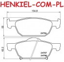 Klocki hamulcowe MIKODA 70830 - HONDA ACCORD VIII (CU) ACCORD VIII Kombi (CW) - OŚ PRZEDNIA