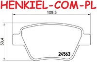 Tarcze hamulcowe pełne MIKODA 4219  + KLOCKI MIKODA 70295 - AUDI  A1 (8X1, 8XK) A1 Sportback (8XA, 8XF) - OŚ TYLNA sys. BSH