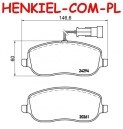 Klocki hamulcowe MIKODA 713341 FIAT CROMA (194) OŚ PRZEDNIA