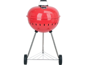 GRILL WĘGLOWY OKRĄGŁY 54CM CZERWONY CHROMOWANY RUSZT ROŻEN YATO YG-20304 