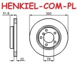 Tarcze hamulcowe wentylowane MIKODA 0431 + KLOCKI MIKODA 70423 - BMW 3 (E46) Z3 (E36) Z4 (E85) - OŚ PRZEDNIA