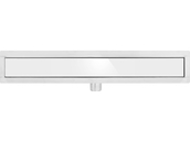 ODPŁYW LINIOWY WHITE GLASS SLIM SZKŁO 60 CM WET&DRY HARTOWANY FALA 75381