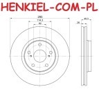 Tarcze hamulcowe wentylowane MIKODA 2249 + KLOCKI MIKODA 72246 - TOYOTA COROLLA Sedan (_E15_) - OŚ PRZEDNIA